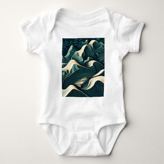 Flowing Harmony Baby Strampler (Vorderseite)