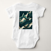 Flowing Harmony Baby Strampler (Rückseite)