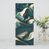 Flowing Harmony Einladung (Stehend Vorderseite)