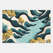 Flowing Harmony Geschenkpapier Set (Vorderseite 2)