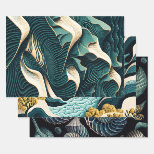 Flowing Harmony Geschenkpapier Set