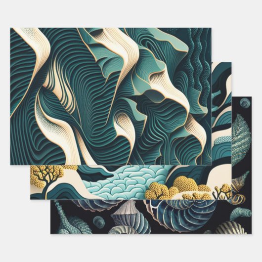 Flowing Harmony Geschenkpapier Set (Set)