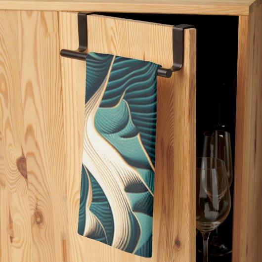 Flowing Harmony Geschirrtuch (Drittel gefaltet)