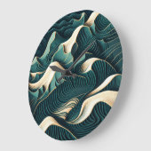 Flowing Harmony Große Wanduhr (Winkel)