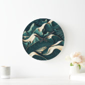 Flowing Harmony Große Wanduhr (Zuhause)