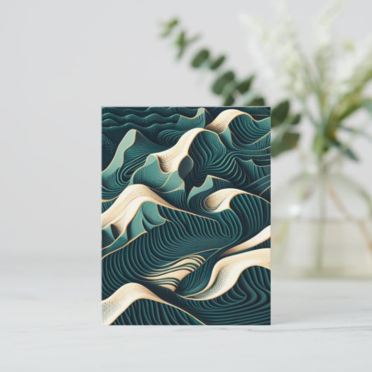 Flowing Harmony Karte (Stehend Vorderseite)