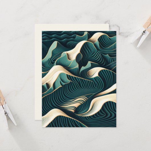 Flowing Harmony Karte (Vorderseite/Rückseite Beispiel)