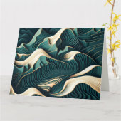 Flowing Harmony Karte (Gelbe Blume)