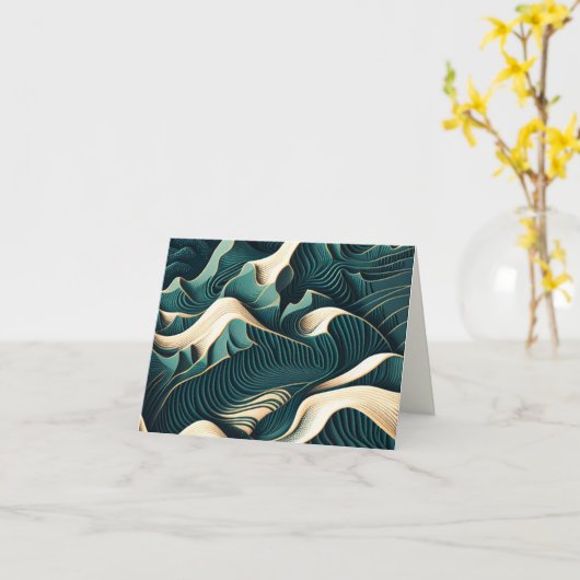 Flowing Harmony Karte (Gelbe Blume)