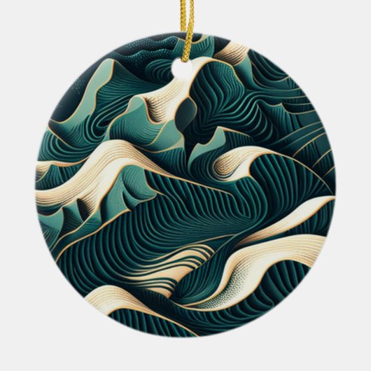 Flowing Harmony Keramik Ornament (Vorne)