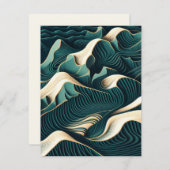 Flowing Harmony Mitteilungskarte (Vorne/Hinten)