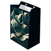Flowing Harmony Mittlere Geschenktüte (Rückseite Schrägansicht)