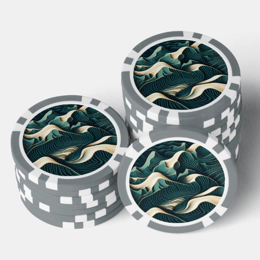 Flowing Harmony Pokerchips (Stapel)