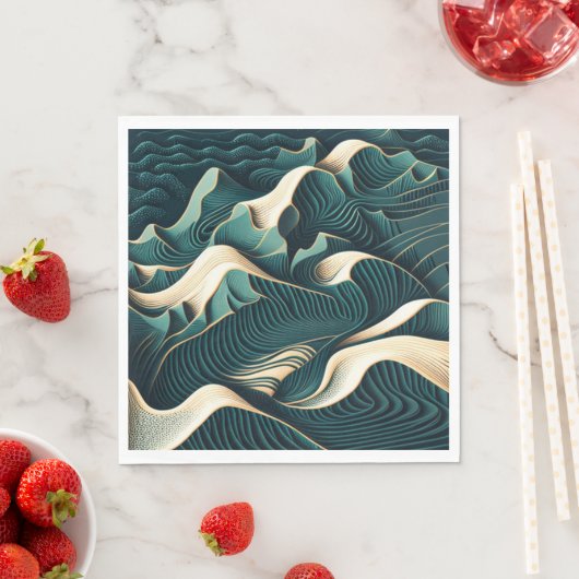 Flowing Harmony Serviette (Beispiel)