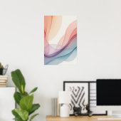 Flowing Pastels Poster (Heimbüro)