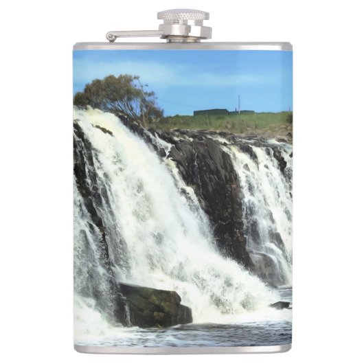 Flowing Waters of Hopkins Falls Flachmann (Vorderseite)