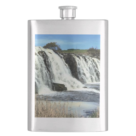 Flowing Waters of Hopkins Falls Flachmann (Vorderseite)