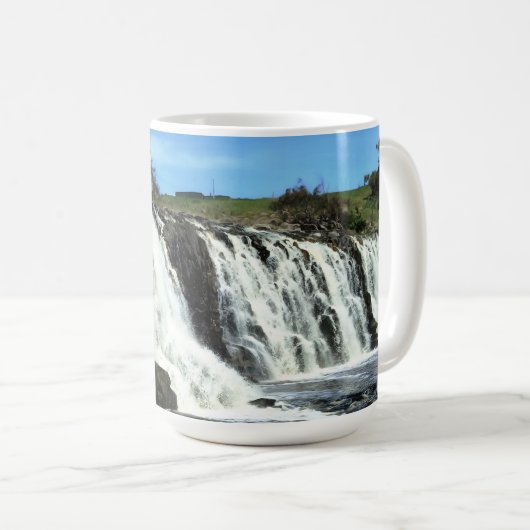 Flowing Waters of Hopkins Falls Kaffeetasse (VorderseiteRechts)