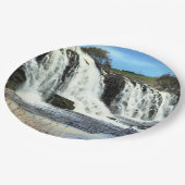 Flowing Waters of Hopkins Falls Pappteller (Schrägansicht)