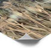 Flowing Waters of Hopkins Falls Poster (Ecke)