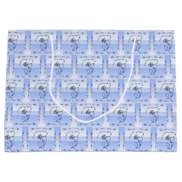 Flowntbeutel Beauty Periwinkle Horizontal Geschenk Große Geschenktüte