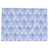 Flowntbeutel Beauty Periwinkle Horizontal Geschenk Große Geschenktüte (Rückseite)