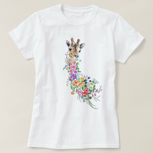 Flowral Giraffe T - Shirt (Design vorne)