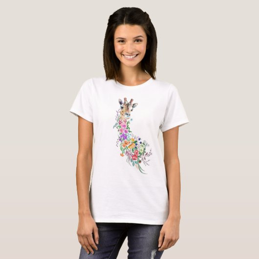 Flowral Giraffe T - Shirt (Vorne ganz)