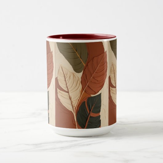 Flows | Abstrakte Bleilackierung Tasse (Zentrum)