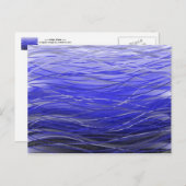Flows Indigo Water - Postkarte (Vorne/Hinten)