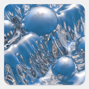 Flows Symphony Quadratischer Aufkleber
