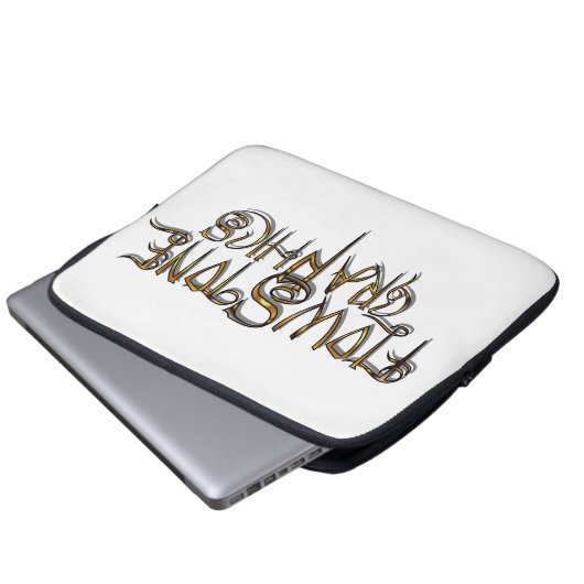 Flowstone Grafik-Logo Laptopschutzhülle (Vorne Knopf)