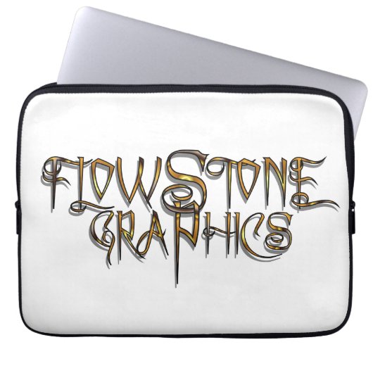 Flowstone Grafik-Logo Laptopschutzhülle (Vorderseite)