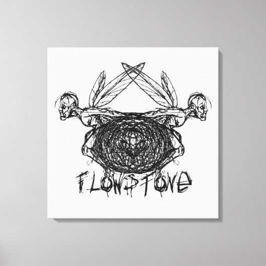 Flowstone Grafik Pixies Logo Leinwanddruck (Vorderseite)