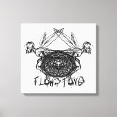 Flowstone Grafik Pixies Logo Leinwanddruck (Vorderseite)