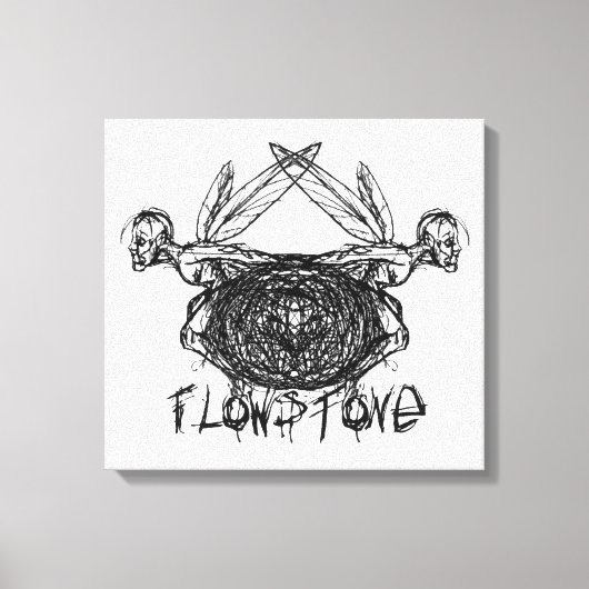 Flowstone Grafik Pixies Logo Leinwanddruck (Vorderseite)