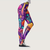 Flowy Neon Mushrooms Dance Leggings (Rechts)