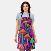 Flowy Neon Mushrooms Dance Schürze (Getragen)