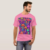 Flowy Neon Mushrooms Dance T-Shirt (Vorne ganz)