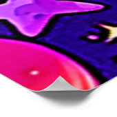 Flowy Neons: Planeten & Sterne Poster (Ecke)