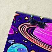 Flowy Neons: Planeten & Sterne Strandtuch (Beispiel)