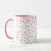Flowy Pink Hearts Tasse (Links)