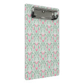 Flowy Pink Knospe Mini Klemmbrett (Schrägansicht)