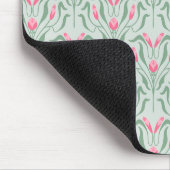 Flowy Pink Knospe Mousepad (Ecke)