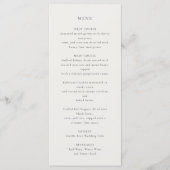 Flowy-Skulptur für Elfenbein Menükarte (Vorderseite)