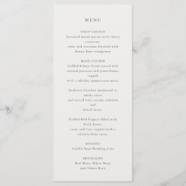 Flowy-Skulptur für Elfenbein Menükarte