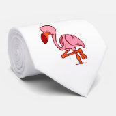 Floyd-Flamingo Krawatte (Gerollt)