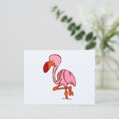 Floyd Flamingo Postkarte (Stehend Vorderseite)
