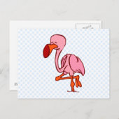 Floyd Flamingo Postkarte (Vorne/Hinten)