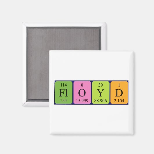 Floyd Periodenmagnet Magnet (Vorderseite/Rückseite)